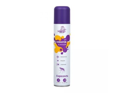 Аэрозоль от комаров и мошек репеллентный, 200 мл, HELP 80223