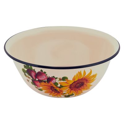 Миска 4 л, слоновая кость, с декором Керченский металлургический завод 40304-142/5СлСД