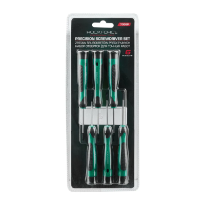 Набор отверток для точных работ SL, PH, PZ, Torx 6 пр RockForce RF-7006P
