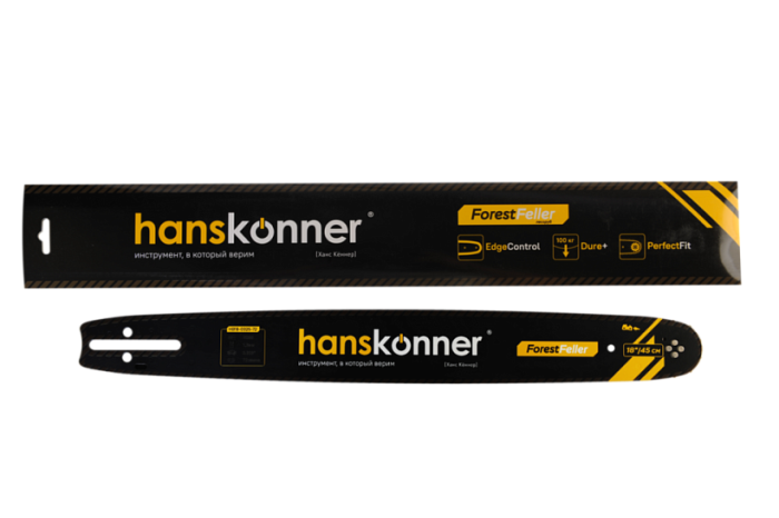 Пильная шина, 18", 0.325", 1.3 мм, зв., K095 Hanskonner HB18-0325-72