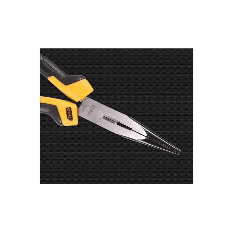 Длинногубцы Deli YS EDL2108Z, 200 мм., желтый, черный