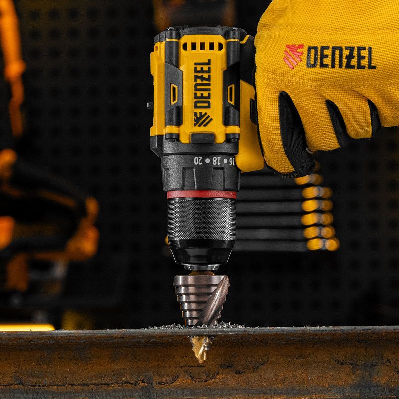 Сверло ступенчатое, 9-12-15-18-21-24-27-30-33-36 мм, Р6М5К5, 6-гр. хвостовик Denzel 723615