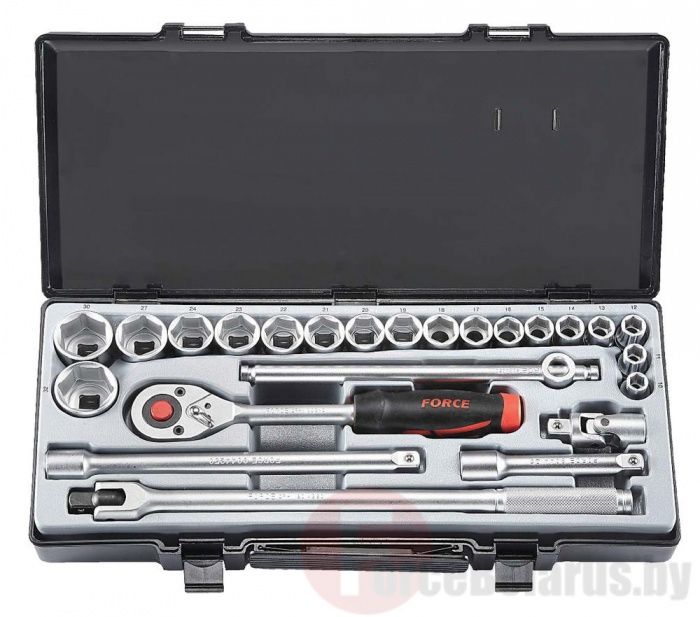 Набор инструментов 24 пр. 1/2'' 12-гр. Force 4243S-9