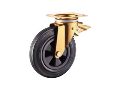 Колесо поворотное SCb63K 160 мм с тормозом TOR 1027293