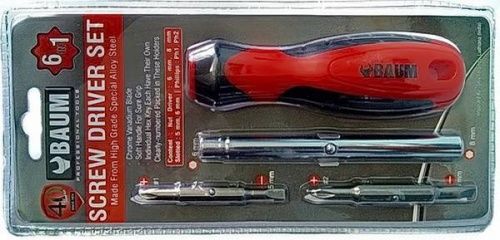 Отвертка Baum 313DC-B (6 в 1) в блистере