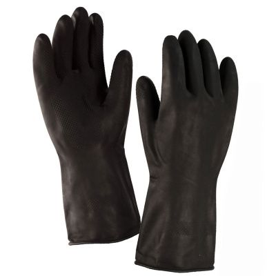 Перчатки кислотощелочестойкие, тип 1, К80 Щ40, р-р 3, черный