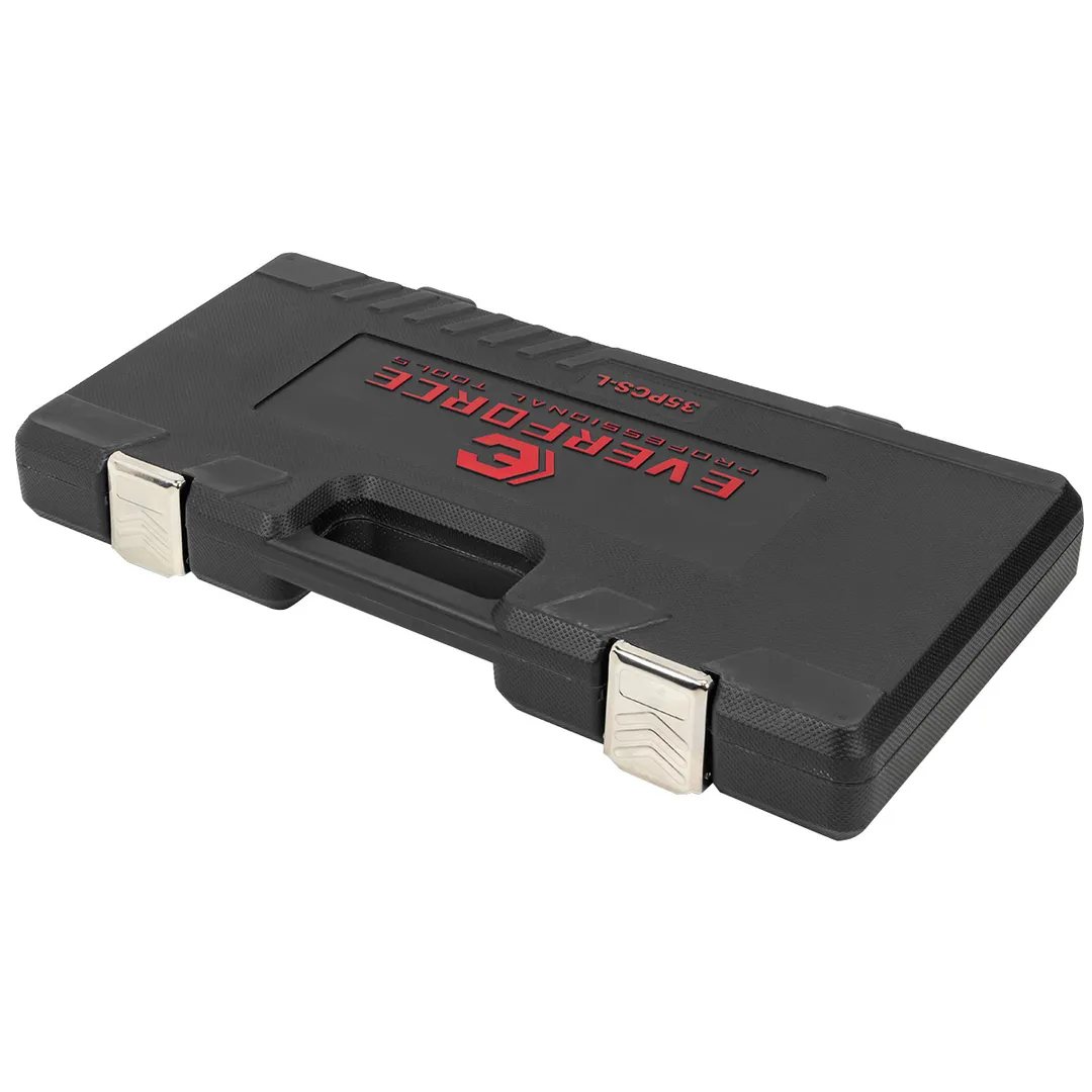 Набор ударных глубоких/коротких головок 8-32 мм 35 пр 1/2'' 6-гр EVERFORCE EF-4359MPB