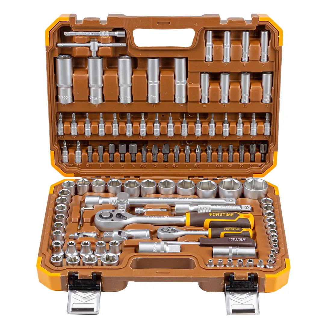 Набор инструментов 108 пр. 1/4"&1/2" 6-гр. FORSTIME FT-41082-5