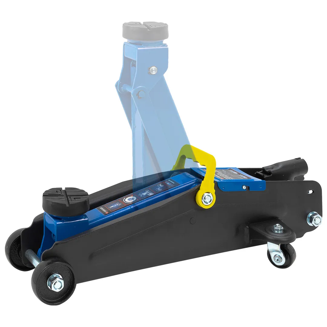 Домкрат подкатной 2 т, 135-385 мм, гидравлический с резиновой накладкой Forsage F-TH22001CB