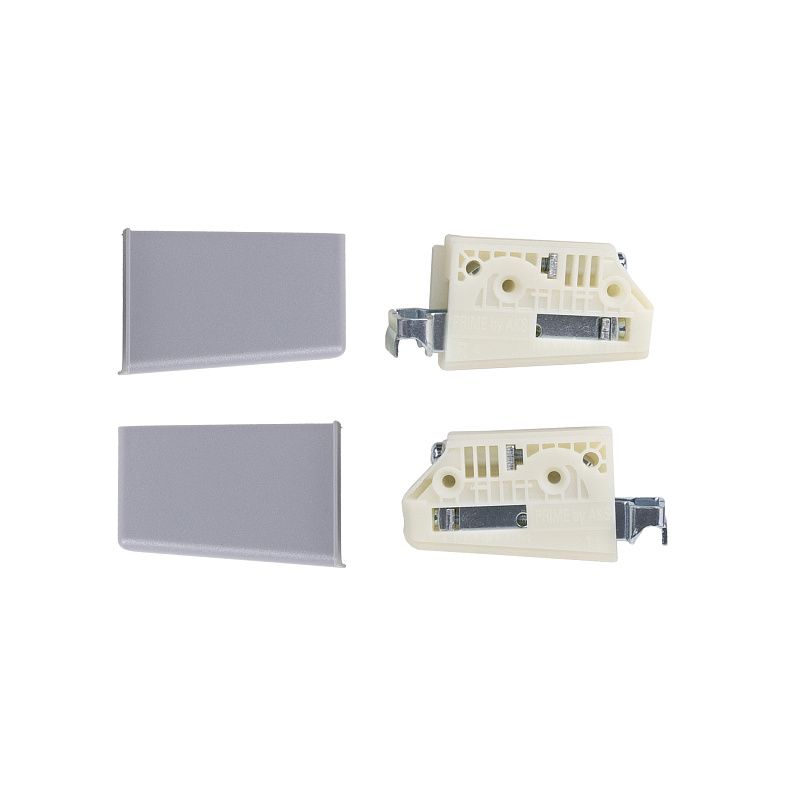 Навес кухонный регулируемый ABS левый+правый + серые заглушки PRIME by AKS 123814