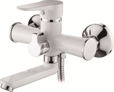 Смеситель для ванны, цинк, белый Loffrey LF83112W