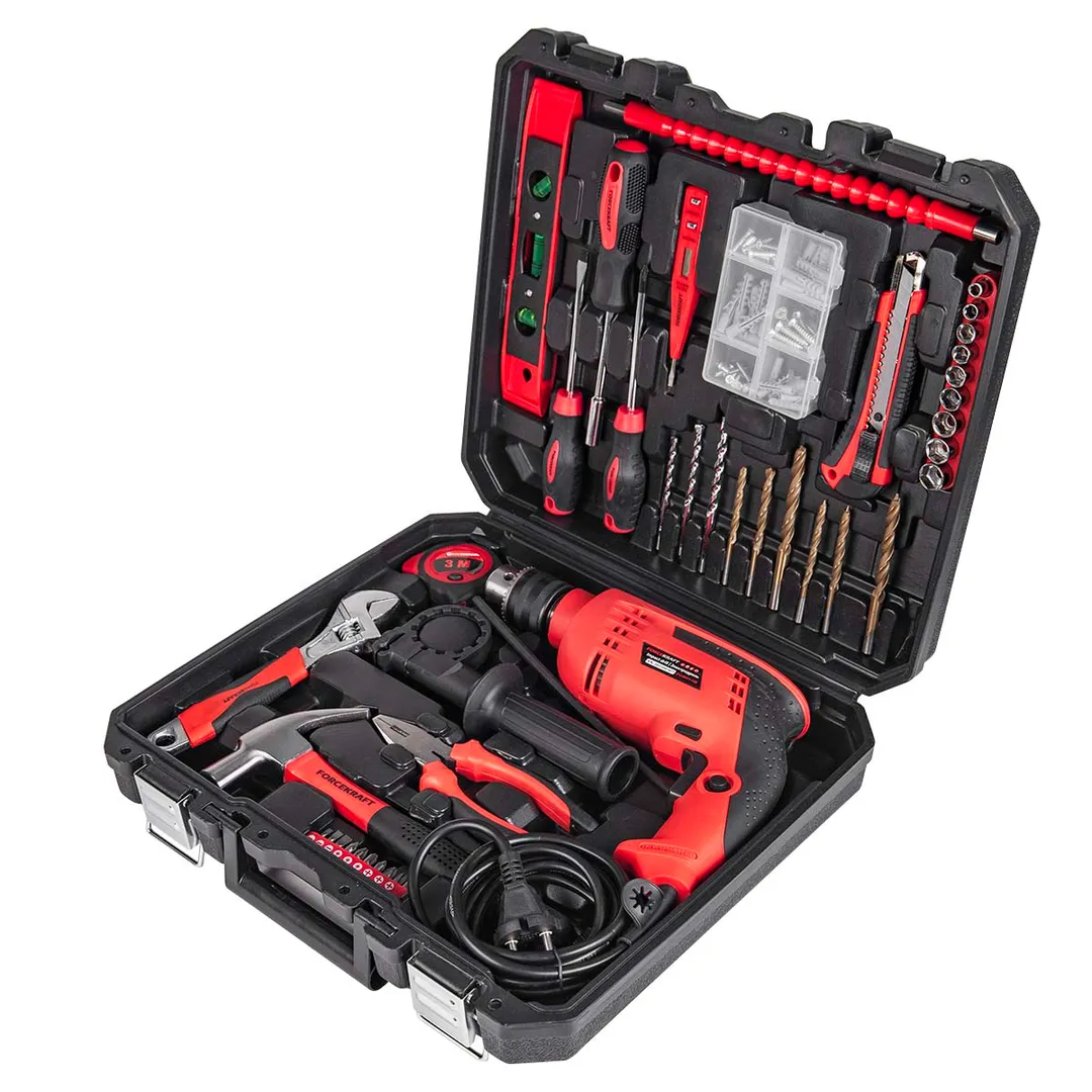 Набор инструментов с дрелью электрической 103 пр, 220V, 750W, 0-2900об/мин ForceKraft FK-20103