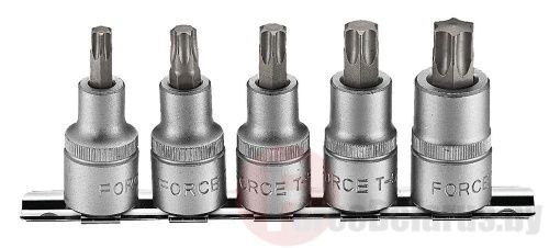 Набор головок-бит TorxT40-T60 5 пр. 1/2'' Force 4051