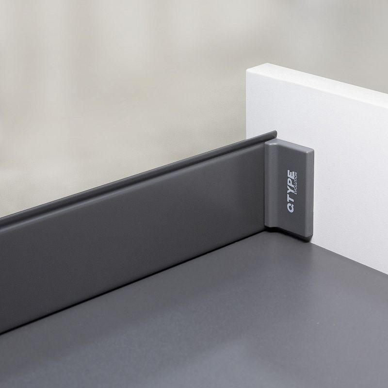 Комплект ультратонких боковин Evolution L-400 h76 графит ДСП16мм QTYPE 113045