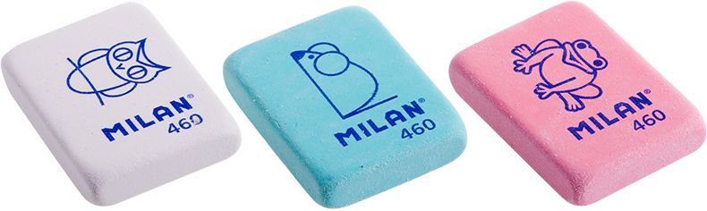 Ластик Milan "460", 1 шт, ассорти