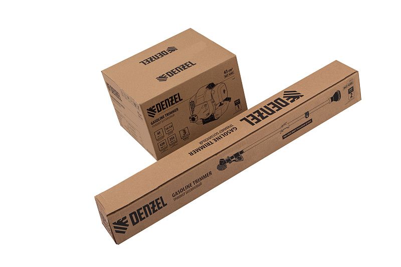 Триммер бензиновый DGT 430S, 43 см3, 2.5 л. с, разъемная штанга, состоит из 2 частей Denzel 96237