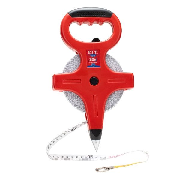 Рулетка геодезическая фибергласовая ADVANCE HTMF03-0030 (30мх12,5мм, винил, открытая) PIT HTMF03-0030