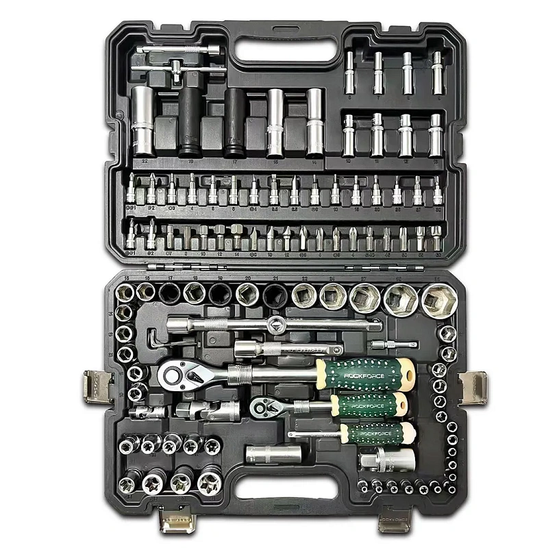 Набор инструментов 108 пр 1/4''&1/2'' 6-гр RockForce RF LIGHT-41082-5L DS