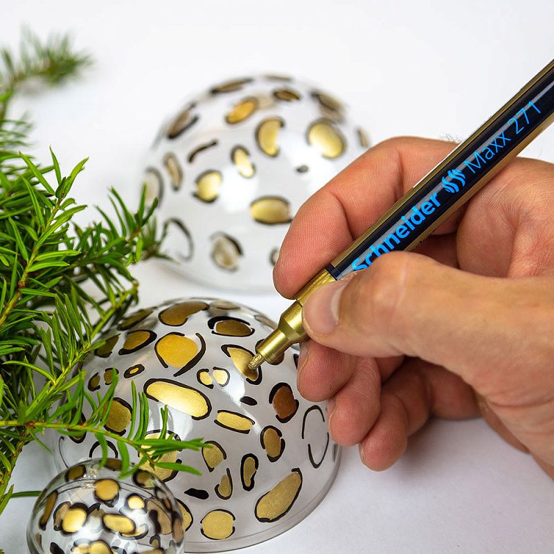 Маркер перманентный на нитрокраске "Schneider Maxx 271", белый