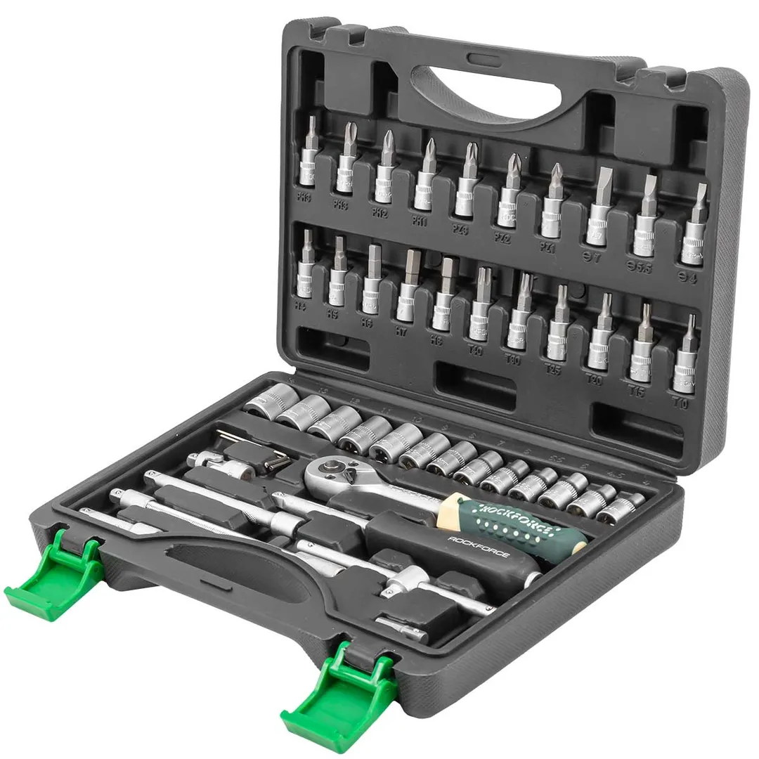 Набор инструмента 46 пр. 1/4'', 6-гран., 4-14 мм RockForce RF-2462-5