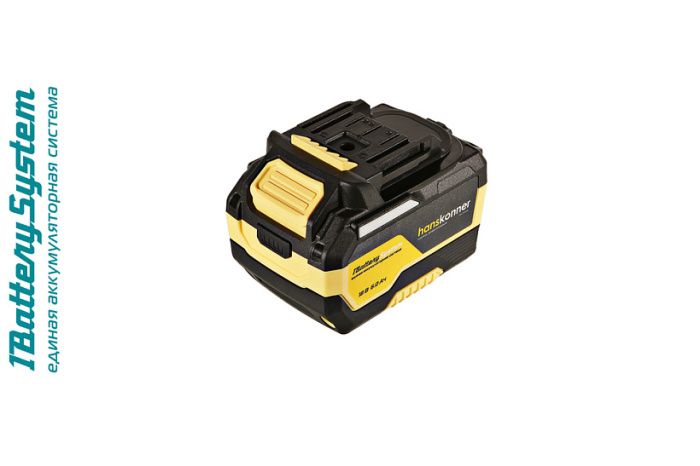 Аккумулятор 1 BatterySystem 18V, 6.0 Ah, Li-Ion Hanskonner HBP2006