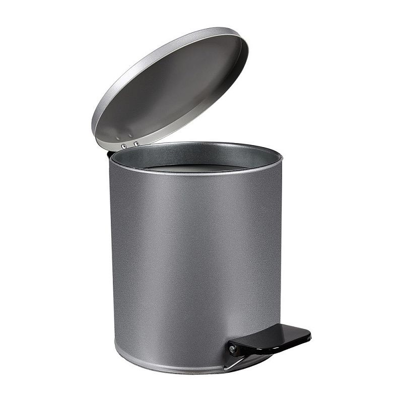 Урна с педалью, 7 л, серая