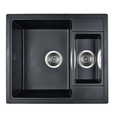 Мойка кухонная из мраморной крошки, antracite, Wisent WQ580-26