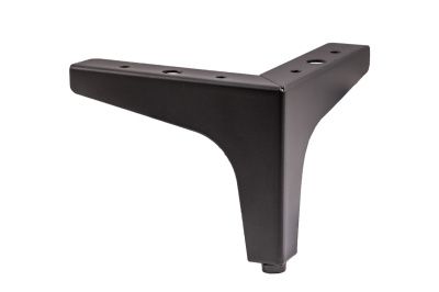 Опора меб. мет. h100 угловая черный AKS 64752