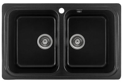 Мойка кухонная из мраморной крошки, оникс, C02-25 Gerhans