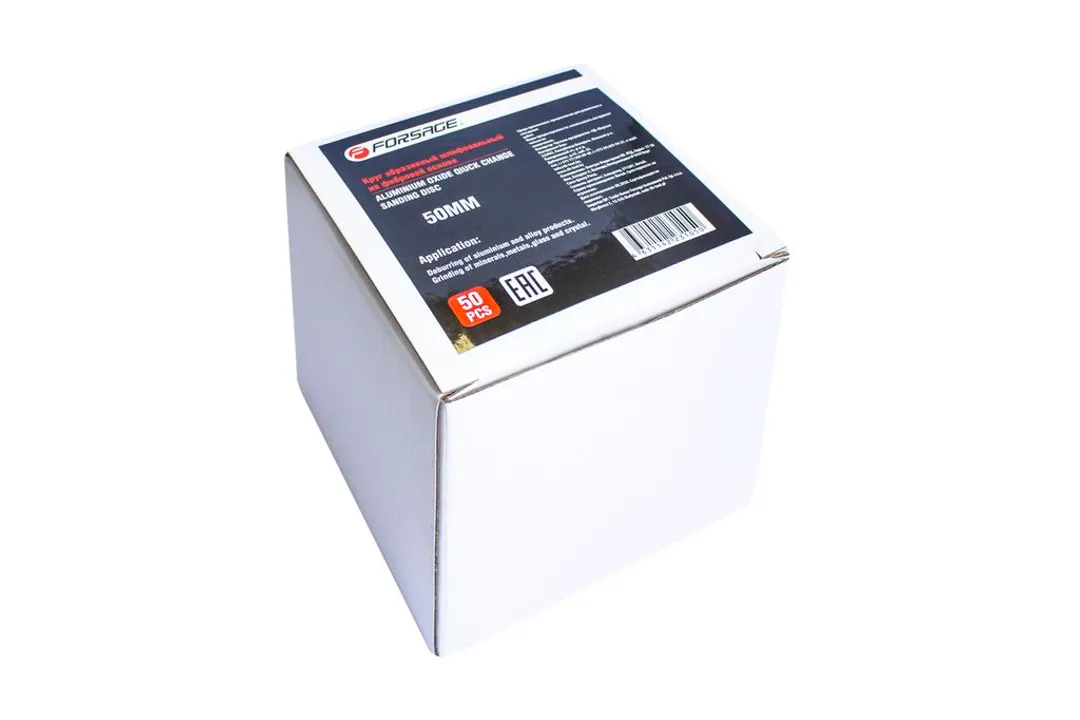 Круг абразивный шлифовальный 25 мм P80 красный к-т 50 шт Forsage F-BD180C