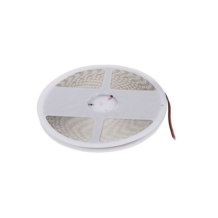 Лента светодиодная 14,4W/m, 12V, 8мм, 2835, 180 д/м, IP20, теплый белый, 3000K, CRI>80, 1600 Lm, 20м, AKS 125180