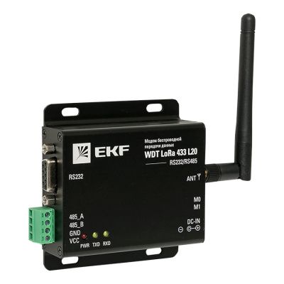 Модем беспроводной передачи данных WDT LoRa 433 L20 EKF PROxima wdt-L433-20