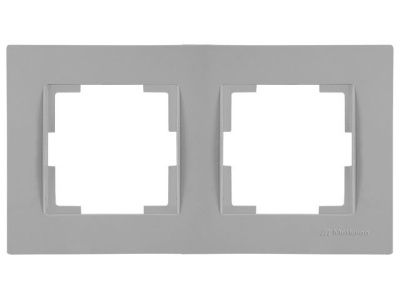 Рамка 2-ая горизонтальная серая, RITA, Mutlusan 22208001203