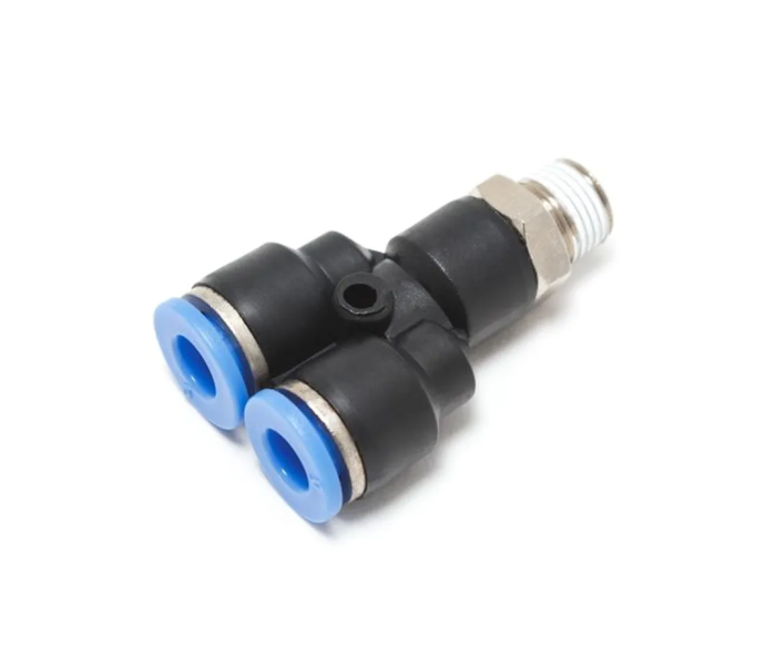 Фитинг Y-образный для пластиковых трубок 8 мм-наружная резьба 1/8'' RockForce RF-SPX08-01