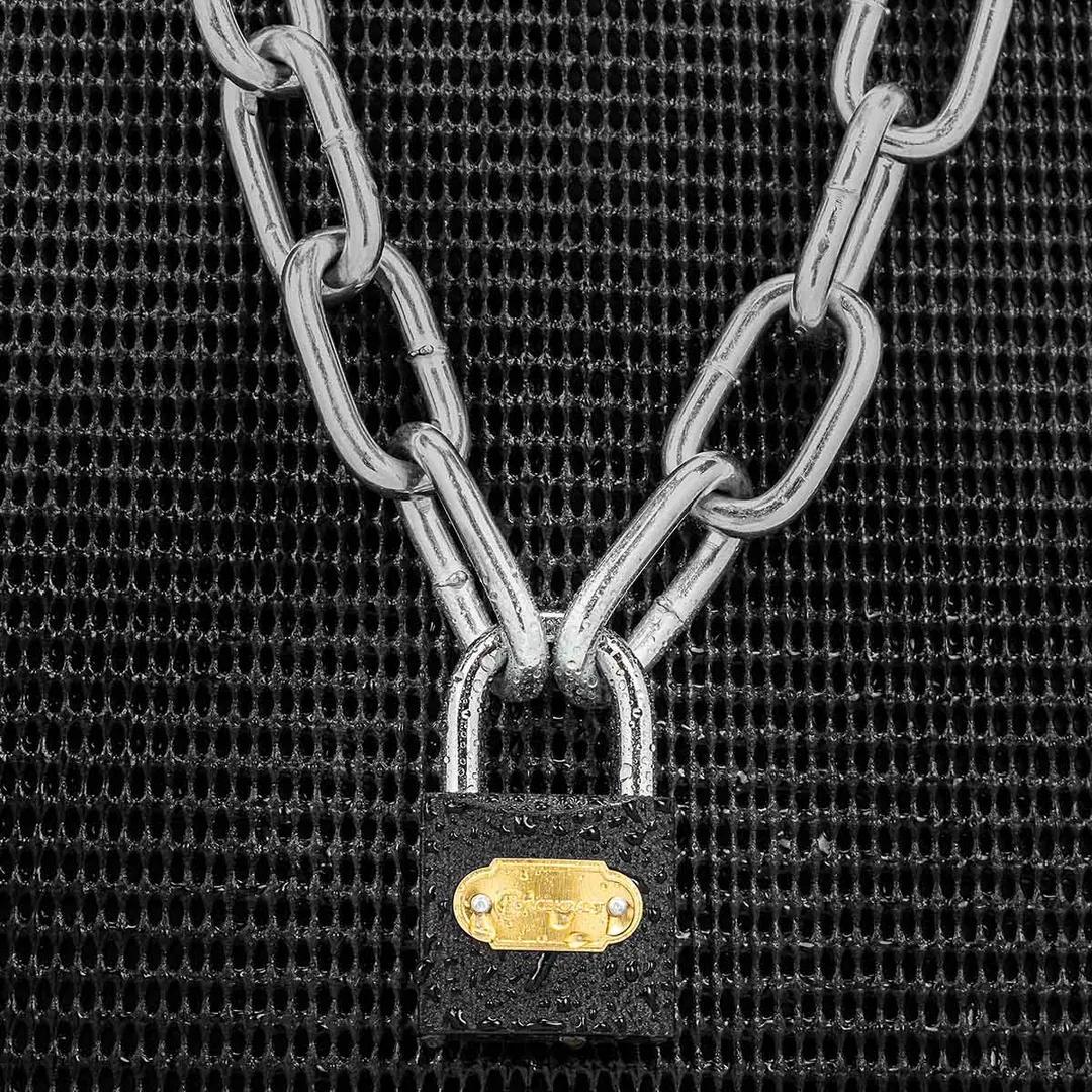 Замок навесной ForceKraft FK-W-Black(FB)38