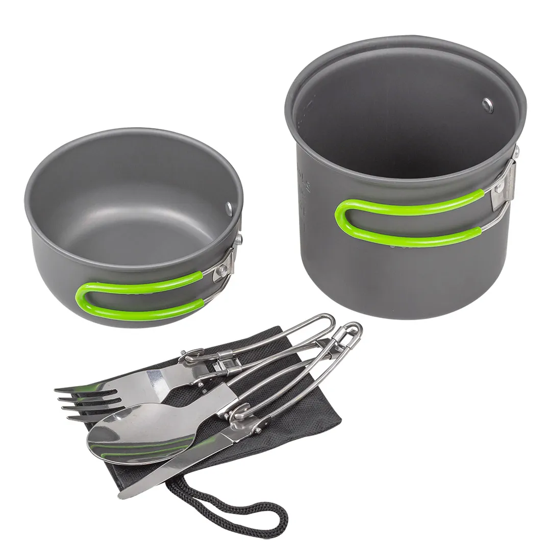 Набор посуды алюминиевой для кемпинга WMC TOOLS WMC-TRC-039