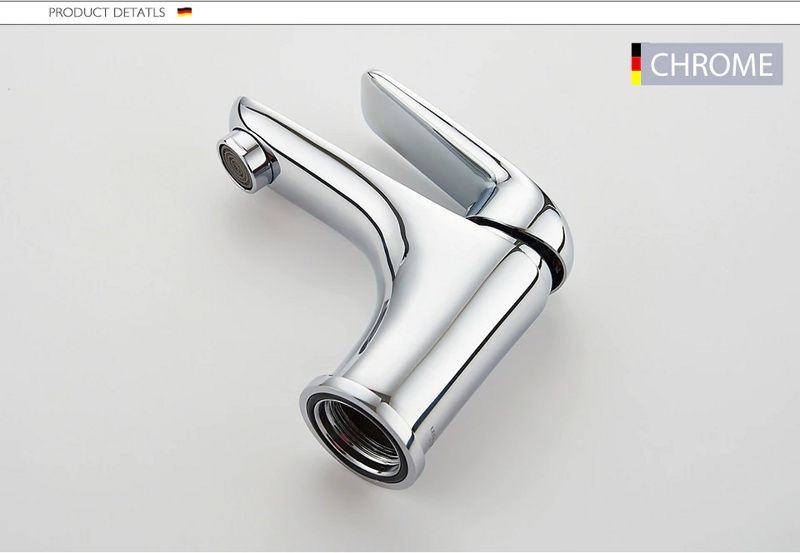 Смеситель для умывальника, латунь, хром Ledeme L1048