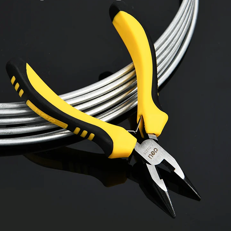 Мини-длинногубцы Deli YS ED103205, 125 мм