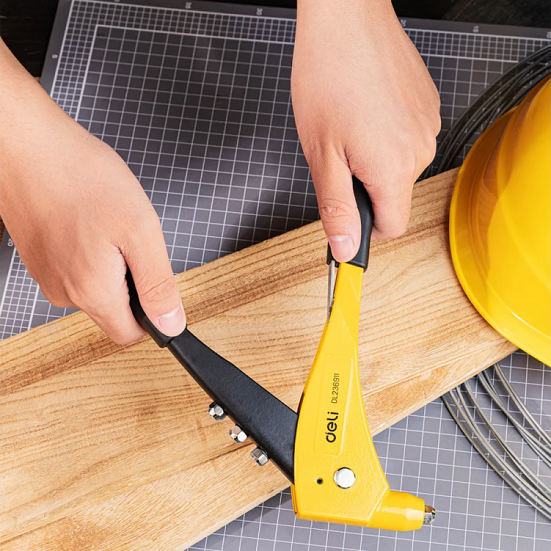 Заклепочник одноручный Deli YS EDL236911, 270 см, 2.4-4.8 мм