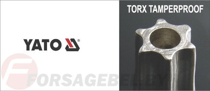 Набор ключей TORX с отверстием T10-T50 удл. CrV 9 пр. Yato YT-0512