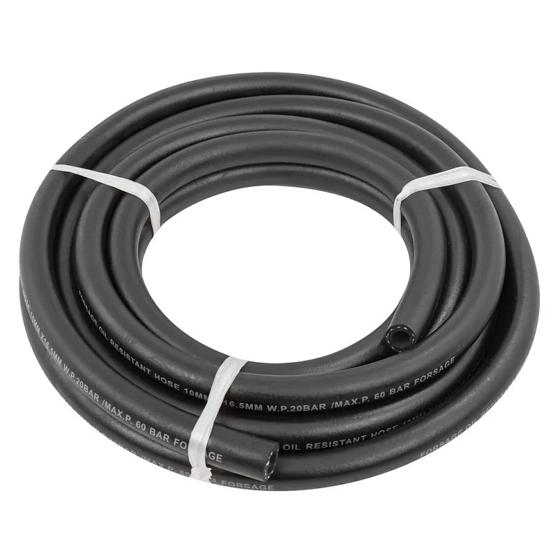 Шланг резиновый армированый бензо-маслостойкий 60 bar -30C°+70C° 10х16.5 мм, 5 м Forsage F-AHC-55/8A