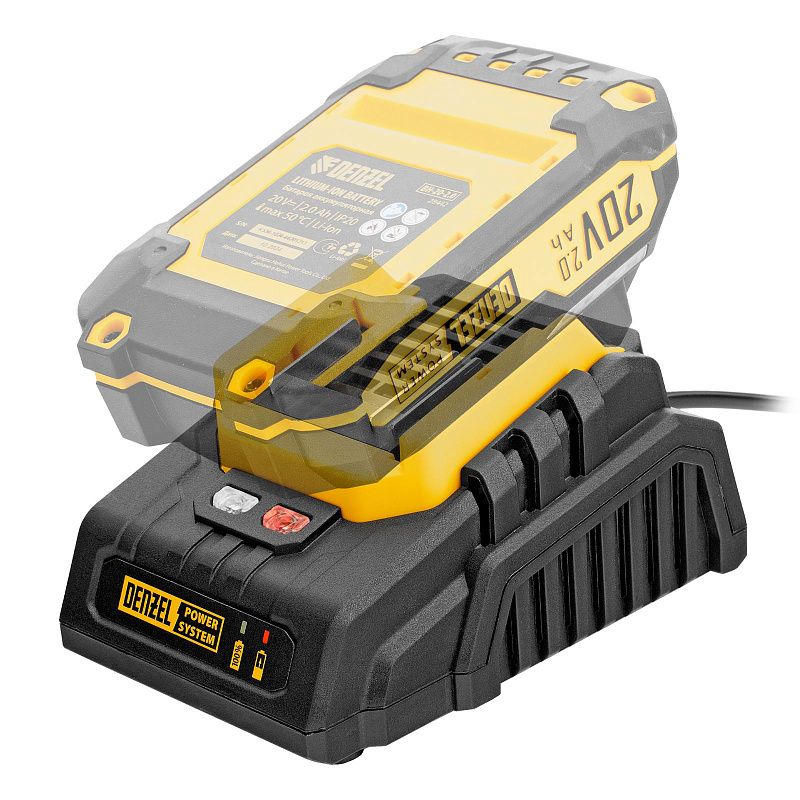 Устройство зарядное для аккумуляторов BCH-20-2.0, Li-Ion, 20 В, 2,0 А Denzel 28456