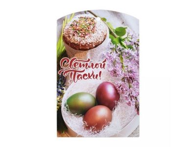 Доска разделочная, "Светлой Пасхи!", 29х18х0,6 см, дерево, MARMITON 17357
