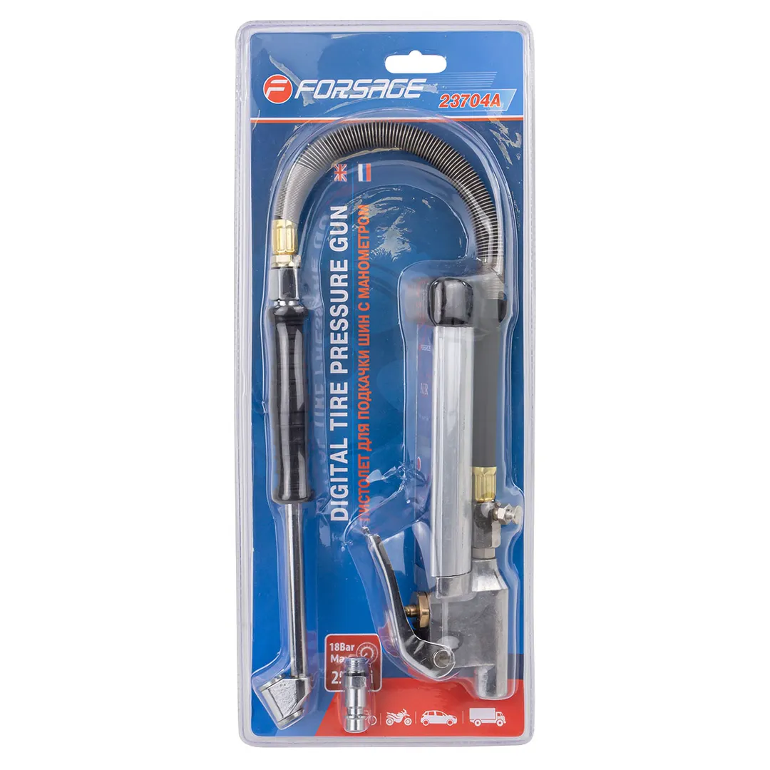 Пистолет для подкачки шин с манометром Forsage F-23704A