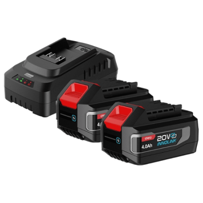 Комплект аккумуляторных батарей и зарядного устройства Deli RS EDE-CM20A4E, 2 АКБ, 4 Ач, З/У 2А