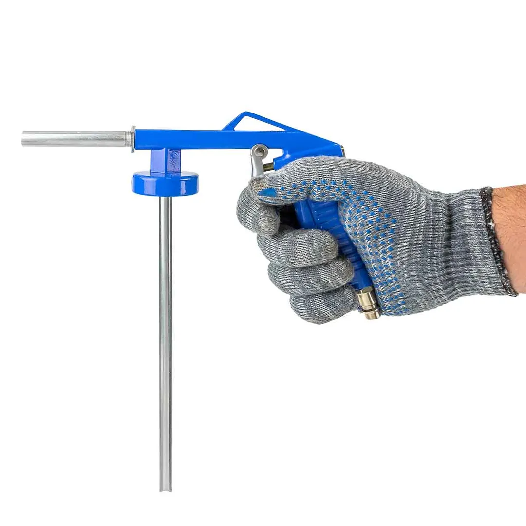 Пневмопистолет для гравитекса внутр. Øсопла 9 мм, рабоч. давление 2-8 бар, max давление 10 бар, расход воздуха 350 л/мин, штуцер 1/4'' Forsage F-BG-01