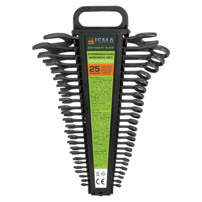 Набор ключей комбинированный 6-32 мм 25 пр ISMA ISMA-5261D36-41 BLACK