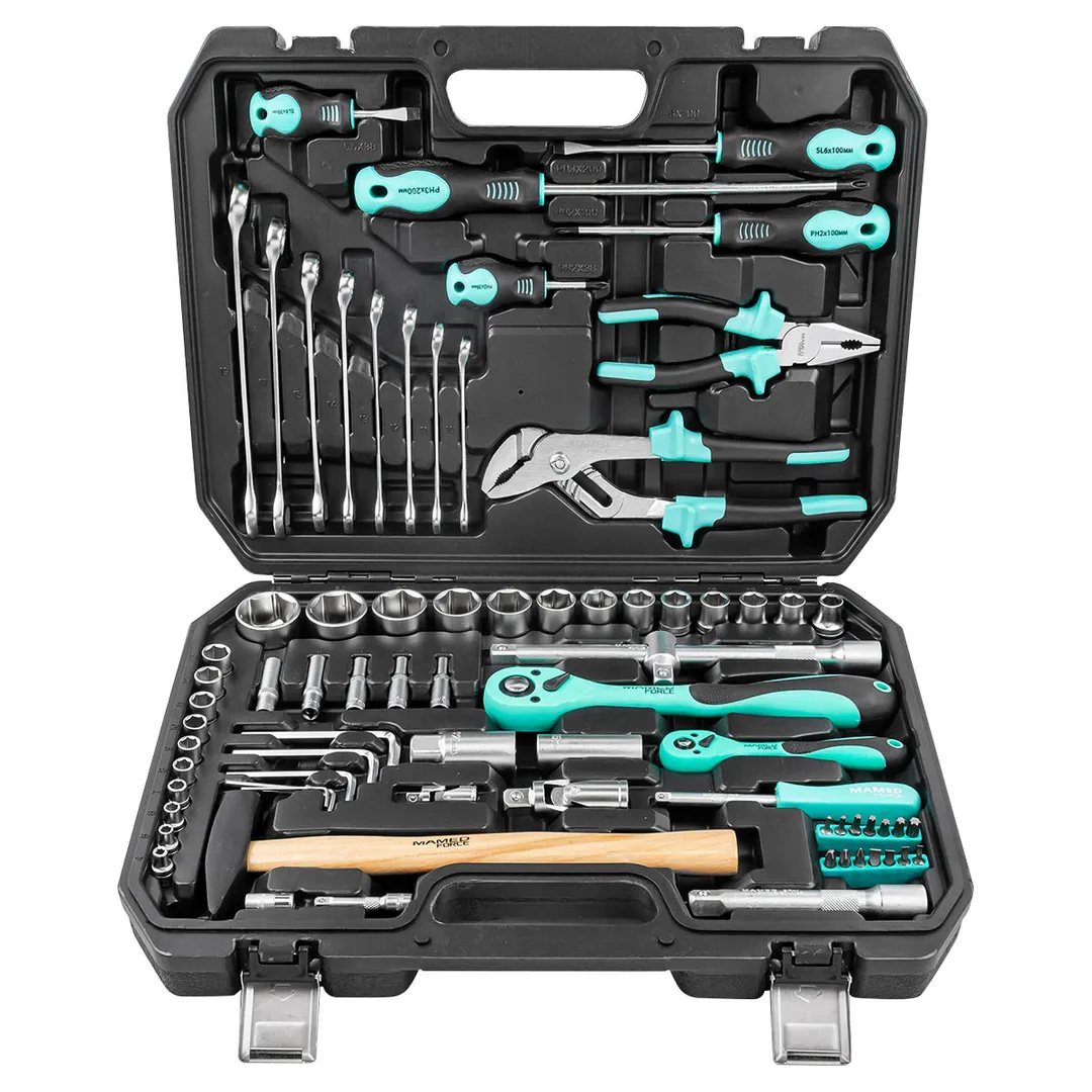 Набор инструментов PROFI 76 пр. 1/4"&1/2" 6-гр 4-32 мм MAMEDFORCE MF-4772-5