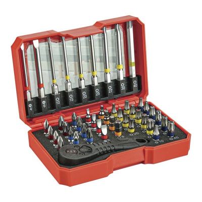 Набор бит 1/4" PH, PZ, Torx, Torx TR, SL 46 пр PIT ASET04-0046