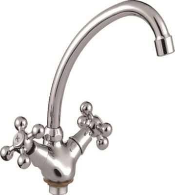 Смеситель для кухни, цинк, хром Ledeme L4119-2